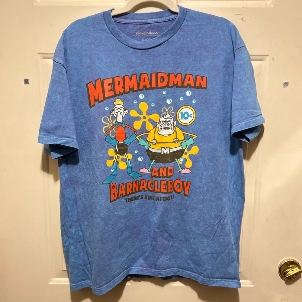 Mermaid Man & Barnacle Boy T shirt